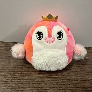 Squishmallows Piper The Penguin Mystery Bag Pink Tye Dye Gold Crown Stuffed  5"